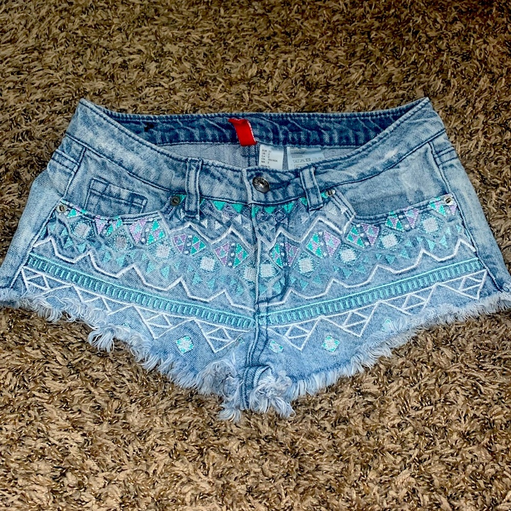 Denim shorts